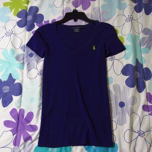 women's polo sport v-neck tee